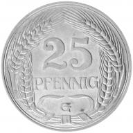 25 Pfennig 1911 G