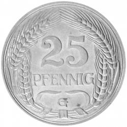25 Pfennig 1911 G