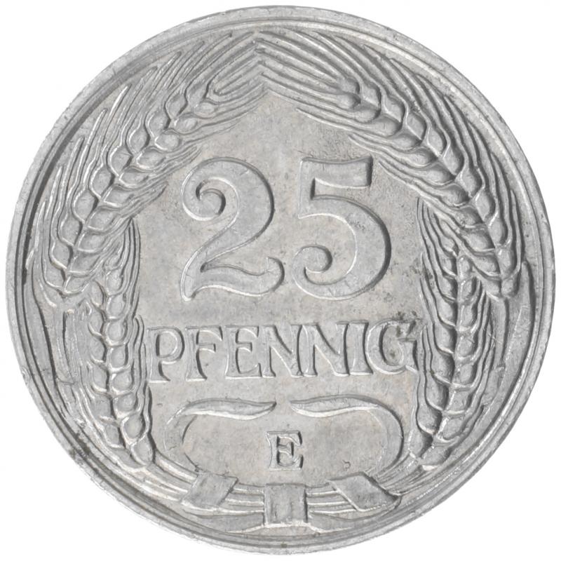 25 Pfennig 1910 E